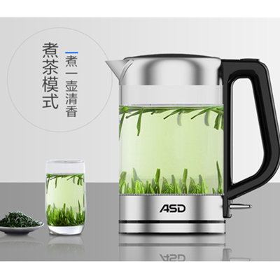 ASD/爱仕达AW-D18B128优质温控器1.8L高硼硅玻璃壶体家用烧水壶(特价)