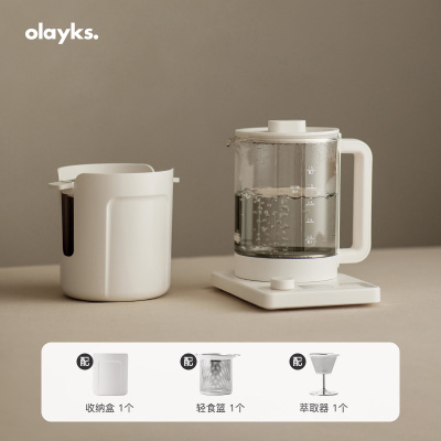 olayks立时纯钛养生壶家用多功能蒸汽喷淋式煮茶器烧水壶煮花茶壶