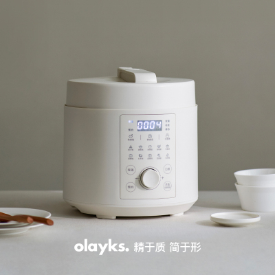 olayks立时电压力锅家用5L大容量多功能高压锅饭煲锅