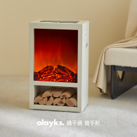 olayks立时煦日暖风机电暖气取暖器家用仿真火焰木电壁炉