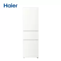 海尔(Haier)218升三门冰箱 金属底板 灵巧占地小 中门软冷冻 37分贝低噪 国补 BCD-218LHC300GL