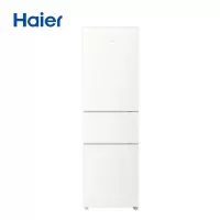 海尔(Haier)218升三门冰箱 金属底板 灵巧占地小 中门软冷冻 37分贝低噪 国补 BCD-218LHC300GL