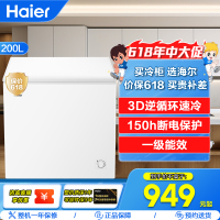 海尔(Haier)200升冷柜 家用卧式冰柜 冷柜 一机 六用