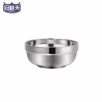 冠裕禾 304不锈钢双层碗 16cm 个