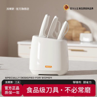 德国菜刀家用组合套装不锈钢白色刀具厨房切菜切肉砍骨刀一套厨具