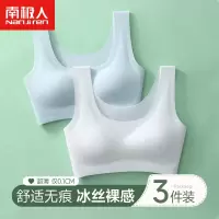 南极人无痕内衣女聚拢小胸冬季冰丝大胸显小美背心式运动文胸薄款