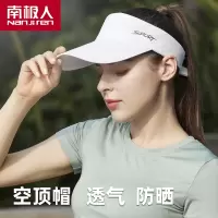 南极人棒球帽女空顶春夏季防晒遮阳薄款户外运动跑步速干太阳帽男