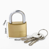 圣一智控 SY40mm*34mm*14mm 挂锁 黄色