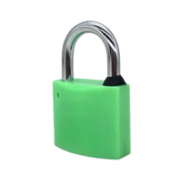 圣一智控 SY40mm-22mm 镀锌锁梁塑钢原子锁(计价单位:个)绿色