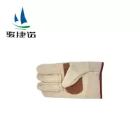 骏捷诺手掌心皮革帆布手套均码/双