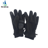 骏捷诺摇粒绒中厚保暖手套黑色 均码/双