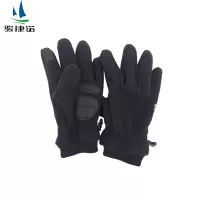 骏捷诺摇粒绒中厚保暖手套黑色 均码/双