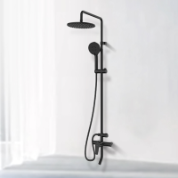 [恒洁HEGII]花洒HMF2000-89-BC黑色三功能出水带喷枪