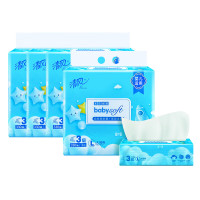 清风 宝贝亲柔L号抽纸 3层110抽 AR31MBB 3包*2提