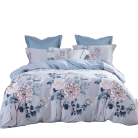 梦洁家纺 1010189508 风婉 纯棉印花四件套 被套：200*230cm（单位：套）