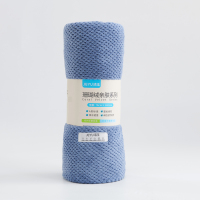 洁玉 舒畅珊瑚绒柔软浴巾 70*140cm 1条装 J3030B 蓝色