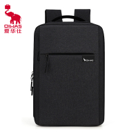 爱华仕轻松行系列双肩背包男大容量电脑包商务女防泼水OCB4449 黑色