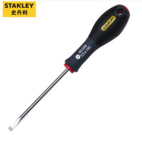 史丹利（STANLEY） 三色柄一字螺丝批6.5x150mm 65-141-14 单位：个