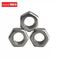 爱新优 镀锌六角螺母 M4 个