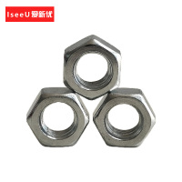 爱新优 镀锌六角螺母 M6 个