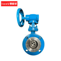 爱新优 蜗杆蜗轮法兰式蝶阀 D343H-16C DN65(个)