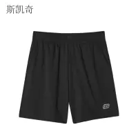 斯凯奇 黑色短裤男女 L122W057-0018L/ 条