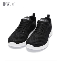 斯凯奇 女鞋夏季网面跑步 15641-BKW95 双