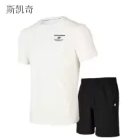 斯凯奇 男速干运动套装 P224M076-0074L 套