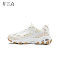 斯凯奇 舒适百搭老爹鞋 150241-WLPK 女鞋36.5 白色/浅粉红色 双
