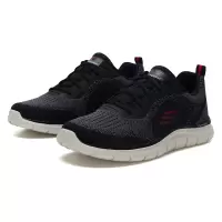 斯凯奇男款休闲运动鞋232699/BKRD-10双
