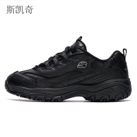 斯凯奇 女黑色休闲老爹鞋 76605/BLK-6 双