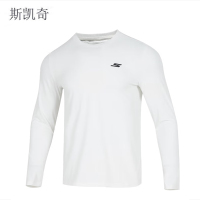 斯凯奇 男白色长袖休闲服 P225M287-0019L 件