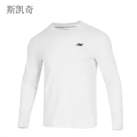 斯凯奇 男白色长袖休闲服 P225M287-0019L 件