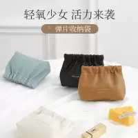 皮革丝印弹片口红包化妆包便携收纳包随身小收纳包内里面小包迷你