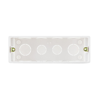 bull公牛开关插座底盒118型配套底盒四位大号12孔暗盒布线暗装线盒