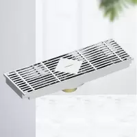 帝王洁具大排量防臭地漏FD994126地漏,长度30CM