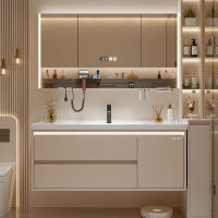 帝王洁具多功能镜柜排插设计+双侧美妆照明灯柜体氛围灯WB816-5