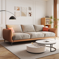 家有品致现代简约绒布客厅家具小户型家用布艺沙发JM085SF24