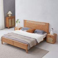 家有品致(JIAYOUPINZHI)JM013A33 [侘寂风]沙发现代简约实木床