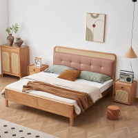 家有品致(JIAYOUPINZHI)JM013A34 [侘寂风]沙发现代简约实木床