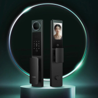 客幻影P8高感光3D人脸识别智能锁大屏猫眼密码锁指纹锁