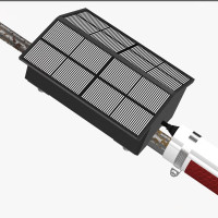 安盾帅斜拉线警示灯ADS-JSD006 3.7V 2W IP66 DC ≥200 LED 红光 (计价单位:盏) 白色