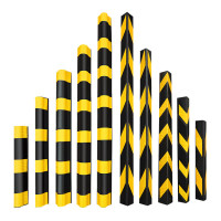 安盾帅 橡胶护角 反光护角 车库防撞条 (直角800*100*6*优质橡胶*黄黑*1kg)ADS-8200001