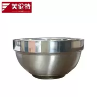 芙伦特 商用不锈钢碗家用食堂双层碗隔热防烫成人泡面碗不锈钢汤碗 FLT-BXGW