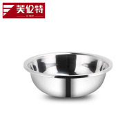 芙伦特 商用不锈钢碗家用食堂304不锈钢脸盆38cm FLT-GT-LP38