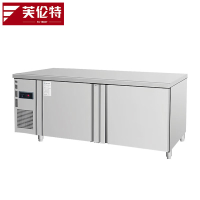 芙伦特厨房商用保鲜操作台冷藏冷冻双温工作台 厨房卧式操作台冰柜 厨房奶茶店设备工程款 FLT-GH-SWGZT-FL
