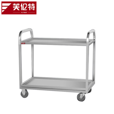 芙伦特 商用厨房电器配件 双层三层不锈钢推车餐车(定制款)双层餐车 FLT-GT-DZCC