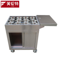 芙伦特厨房电器配件 商用不锈钢调料车小推车商用餐厅厨房调味车不锈钢调料车 FLT-GT-TLC