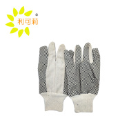 利可莉黑色点胶帆布手套均码/双