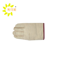 利可莉耐磨手掌心皮革劳保帆布手套均码/双